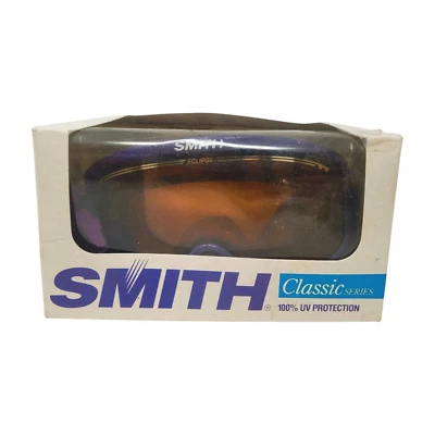 Smith Sport Optics Eclipse Lente Púrpura Dorada Esquí Protección UV Niebla EC2GPR De Colección Foto 1 de 4