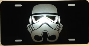 License Plate Stormtrooper Auto Truck car tag Aluminum - Picture 1 of 2
