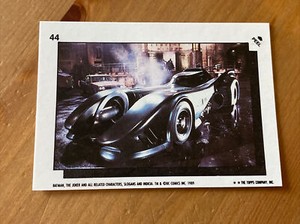 1989 Topps Batman Movie Series 2 Sticker #44 Batmobile