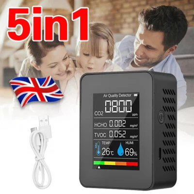 CO2 Meter Air Quality Detector Air Test Carbon Dioxide Detector Tester