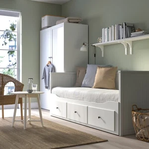 IKEA HEMNES White Daybed with 3 Drawers and Pull-Out Trundle - Picture 1 of 2