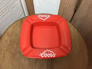 Vintage Coors Red Hard Plastic Ashtray -  Brookpark - USA - Picture 1 of 2