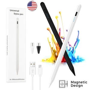 Stylus Pen Magnetic For iPad iPhone Samsung Android Phone Tablet Capacitive Pen - Picture 1 of 19