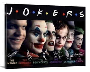 The Jokers Canvas 18x24 Joaquin Phoenix Movie Wall Art Batman Ledger