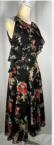 New Alex Marie Women  Dress A-Line Flare 16 Flowers Black Orig.$168.00 - Picture 1 of 17