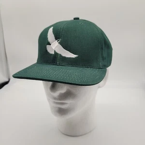 Vintage Eagle Snapback Hat Cap Green Made In USA Baseball Dad Cap Gorpcore Y2K c - Picture 1 of 7