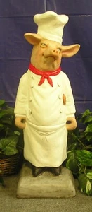 1508 Chef Cooker Pig Menu sign Holder Latex Fiberglass Production Mold Concrete - Picture 1 of 4