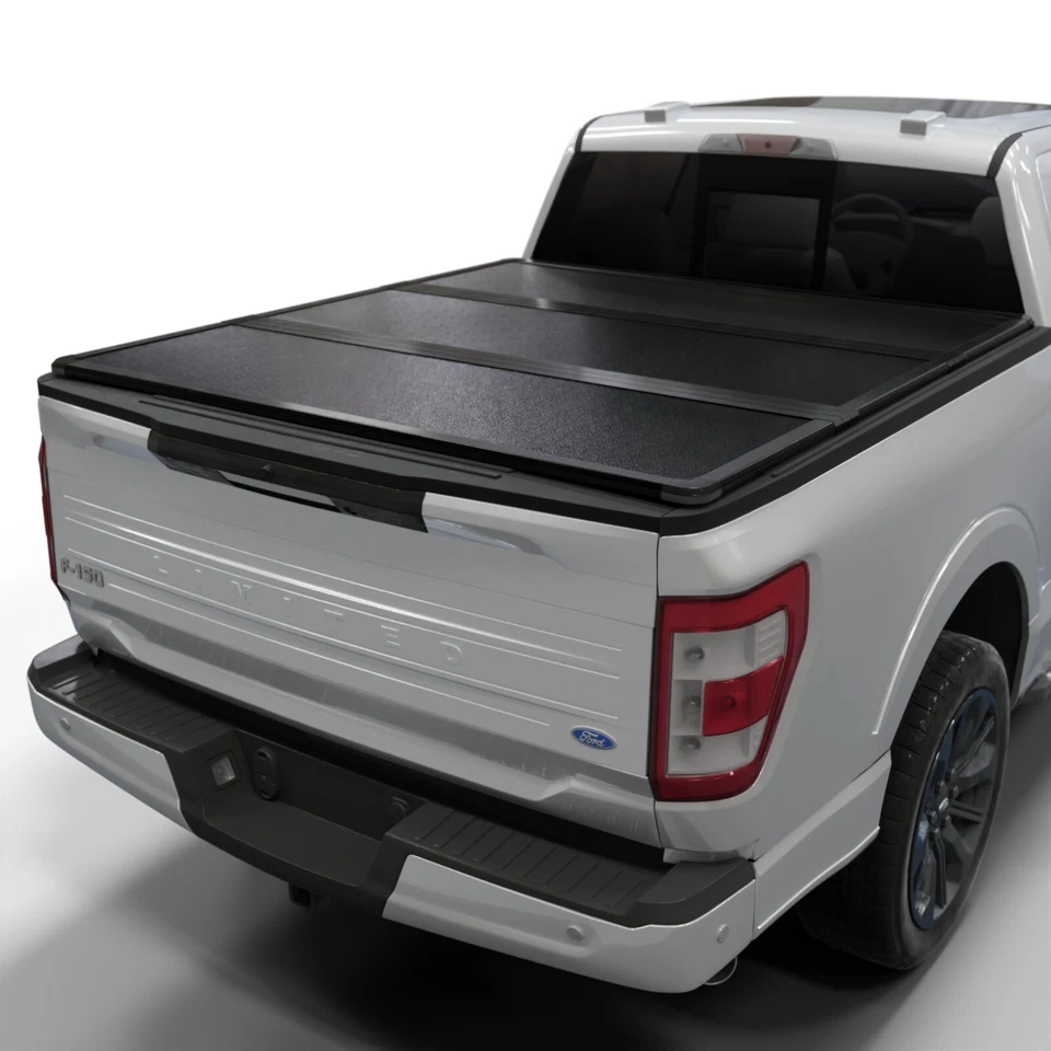 Cubierta rígida plegable para caja de camioneta | Se adapta a 15-26 Ford F150 5'5" Foto 1 de 4
