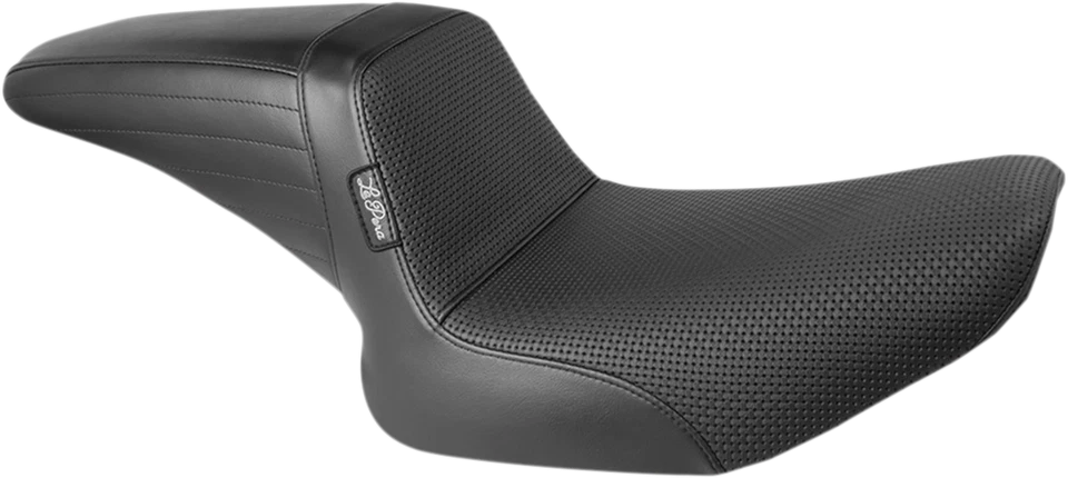 Asiento Le Pera Kickflip tejido de canasta negro para Harley Street Bob L-598BW Foto 1 de 1