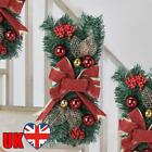 Christmas Artificial Stairs Decoration Cordless LED Light Up PVC for Stair