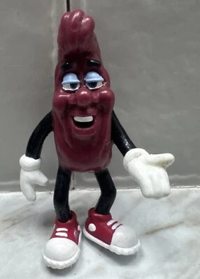 California Raisin, AC, 3" Alto, Vintage 1989 Aplausos, RARO, Figura Calrab Foto 1 de 4