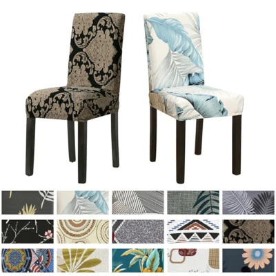 Dining Chair Cover Spandex Stretch Washable Cover Wedding Banquet Party 1/4/8PCS - image 1 of 4
