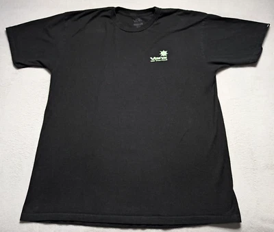 Vans Off the Wall Skeleton Logo T-Shirt Black XL Heavyweights Neon Green - Image 1 of 4