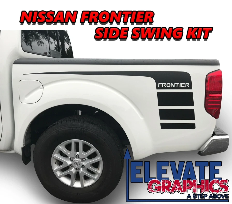 Para Nissan Frontier Gráficos Rayas Vinilo 3M Capó y Calcomanías Laterales 2005-2021 Foto 1 de 4