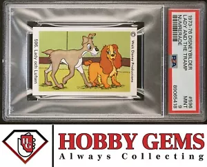 LADY AND THE TRAMP PSA 9 1973-76 Disneybilder Lady och Lufsen Disney #596 - Picture 1 of 2