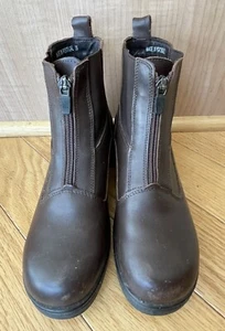 Dansko Equestrian Paddock Boots Brown Size 35/4.5-5, Low Heel Ankle Boots Zip - Picture 1 of 7