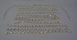 184 VTG Cut Glass Crystal Chandelier Multi Faceted Octagon Prisms (14mm) w/Holes - Picture 1 of 3
