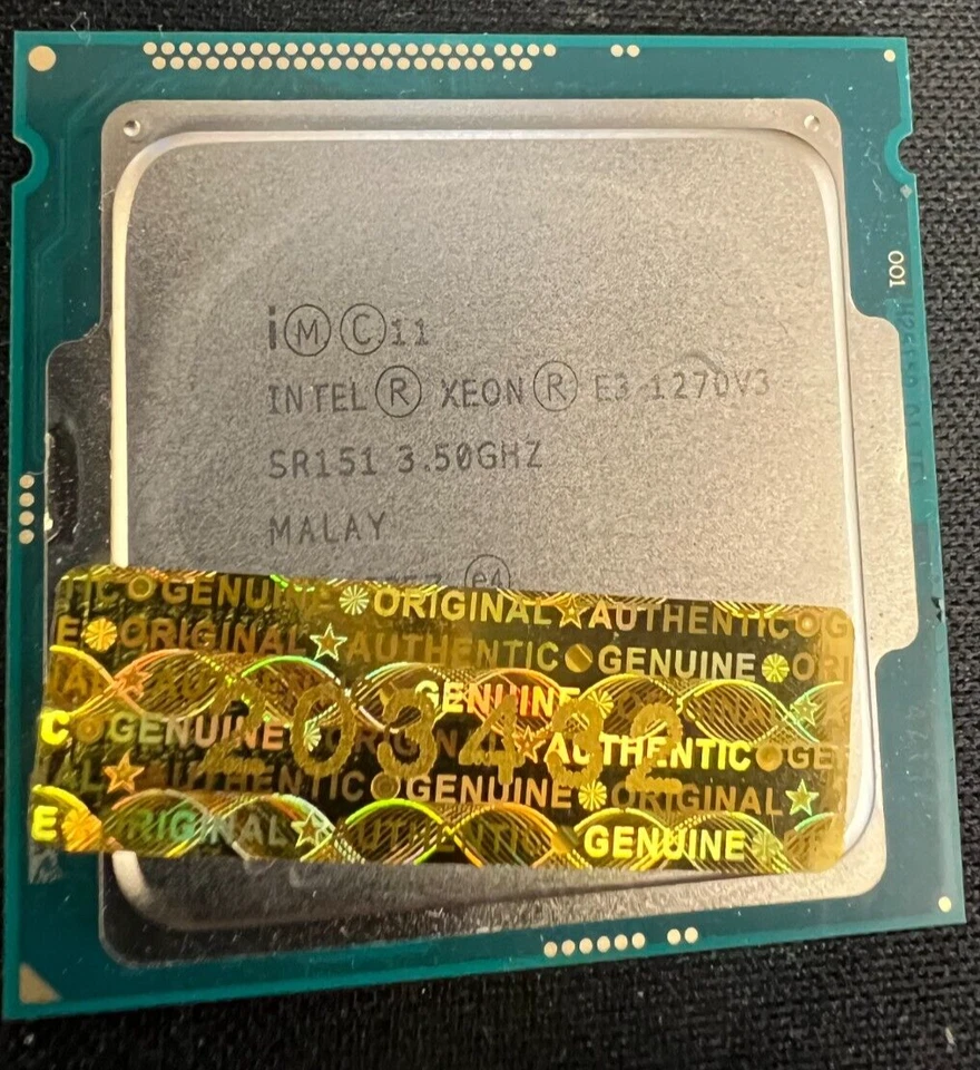 Intel Xeon E3-1270 V3 3.5 GHz 4-Core (SR151) Processor - Image 1 of 1