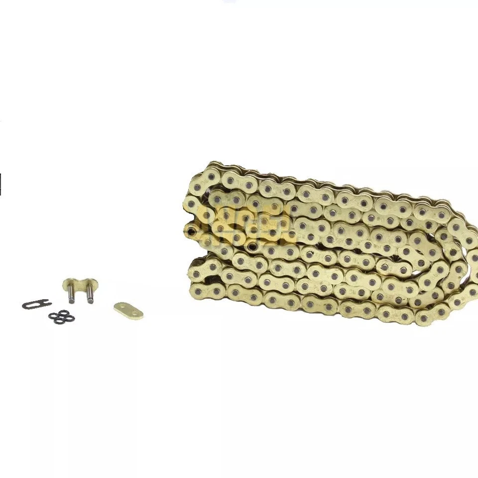 Nueva cadena de transmisión de junta tórica dorada 520 para Honda CRF450R CRF250R XR200R CRF230F CBR300R Foto 1 de 1