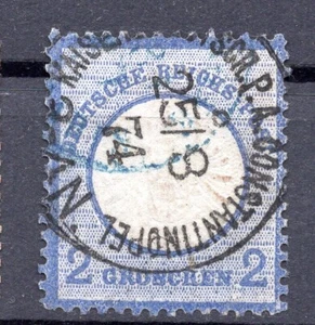 Oficinas en Turquía, 1872 Michel V 20, excelente usado, azul secundario cancelar - Imagen 1 de 1