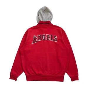 VINTAGE NIKE ANAHEIM ANGELS HOODIE JACKET SMALL S MENS SWEATSHIRT VINTAGE ZIP UP - Picture 1 of 3