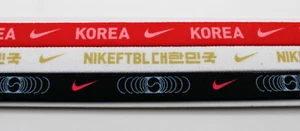 Nike Printed Headbands Assorted 3 Pack Black/Global Red/White - Picture 1 of 3
