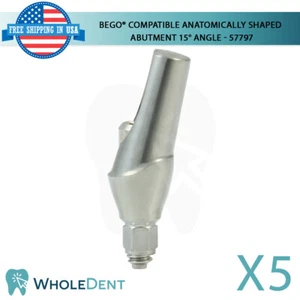 5 BEGO® Compatible Anatómicamente Forma Abtment 15° Ángulo 57797 Titanio Dental - Imagen 1 de 6