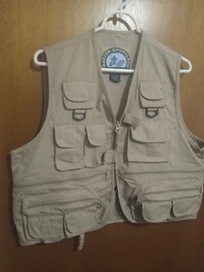 Master Sportsman - Rugged Gear Fly Fishing Vest - Many Pockets IN & OUT -MED.   - Picture 1 of 4