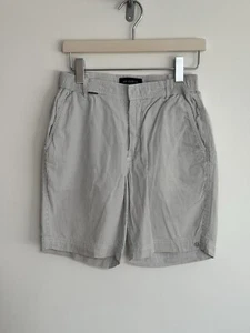 Pantalones Cortos Chinos Mr Marvis “seersuckers” Blanco Gris Pin Rayas “runabouts” S - Imagen 1 de 17
