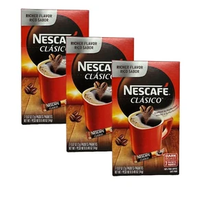 3 Cajas NESCAFE CLÁSICO 21 Palitos Tostado Oscuro Café Instantáneo Envío Gratis - Imagen 1 de 6