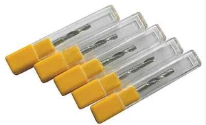 Lote 5 piezas brocas de enrutador fresadora CNC de corte de aluminio de una flauta 3,175 mm 17 mm - Imagen 1 de 1