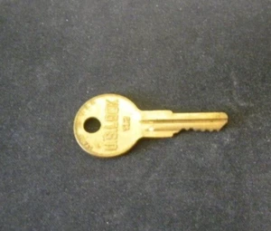 Vtg U S Lock Corp Brass Key Y12 Marked "H" 1 3/4" - Picture 1 of 2