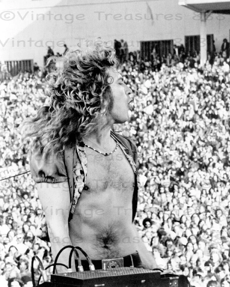 Robert Plant in San Francisco - 1973 Led Zeppelin US Tour Photo Print Poster - Image 1 of 1