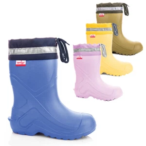 LEMIGO federleichte Jungen Mädchen EVA Gummistiefel Regenstiefel mit Stulpe Camp - Bild 1 von 7