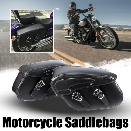 Motorcycle Saddle Bags for Harley Sportster XL 883 XL 1200 Side Tool Bag Luggage - Image 1 of 4