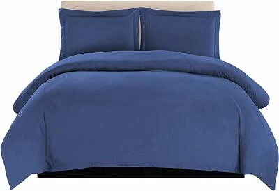 3 Piece Duvet Cover Queen King Size Ultra Soft Breathable Bedding Comforter - Image 1 of 4