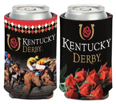 Kentucky Derby Roses Horse Racing 12oz Can Cooler - Изображение 1 из 2