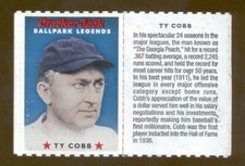 2005 Cracker Jack TY COBB Detroit Tigers Ballpark Legends Mini Card