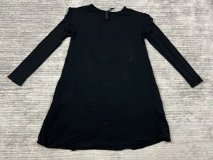 Agnes and Dora Dress Womens Medium Black Longsleeve Rayon Blend Pockets - Picture 1 of 11