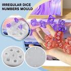 Irregular Dice Numbers Mould Silicone Dice Molds Y7T0