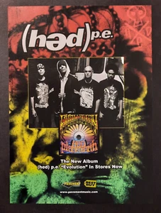 (hed) p.e. Música de pavimento nu-metal "Evolution" ~ anuncio promocional/impresión de revista 2014 - Imagen 1 de 1