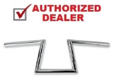 Manillar cromado inclinado Z de 1 pulgada TC Bros Choppers con hoyuelos Harley EE. UU. 101-0134 Foto 1 de 4