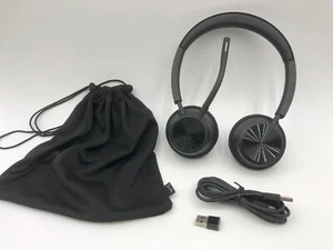 Poly Voyager 4320 UC Wireless PC Laptop Teams Stereo Bluetooth Headset Headphone - Picture 1 of 3