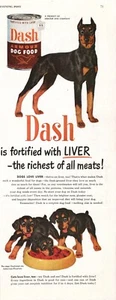 Vintage Print Ad Dash Armour Hundefutter 1951 Retro Tiernahrung Dobermänner Hundefutter - Bild 1 von 3