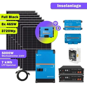 Solar-Inselanlage 5000W Komplettsystem 230V BA48-4000-Li – autark & zuverlässig - Bild 1 von 21
