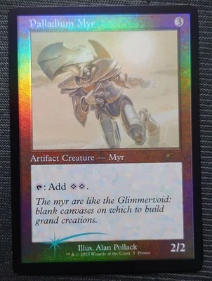 Palladium Myr Old Frame Promo FOIL English Commander rare unused - Image 1 of 4