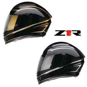 2025 Z1R Jackal Full Face Street Motorcycle Helmet - Pick Size & Color - Foto 1 di 11
