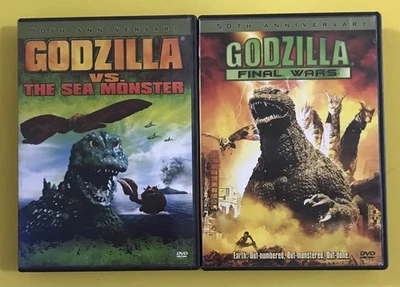 Godzilla Vs. The Sea Monster/Godzilla Final Wars 50th Anniversary DVD’s - Image 1 of 4