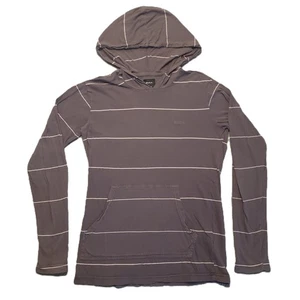 RVCA Hombre’s S Sudadera con Capucha Rayas Ajuste Regular Pullover Manga Larga Bolsillo Ligero - Imagen 1 de 9
