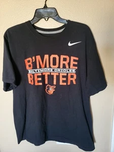 Nike MLB BALTIMORE ORIOLES Men's Black Shirt Large B'More Better - Picture 1 of 6
